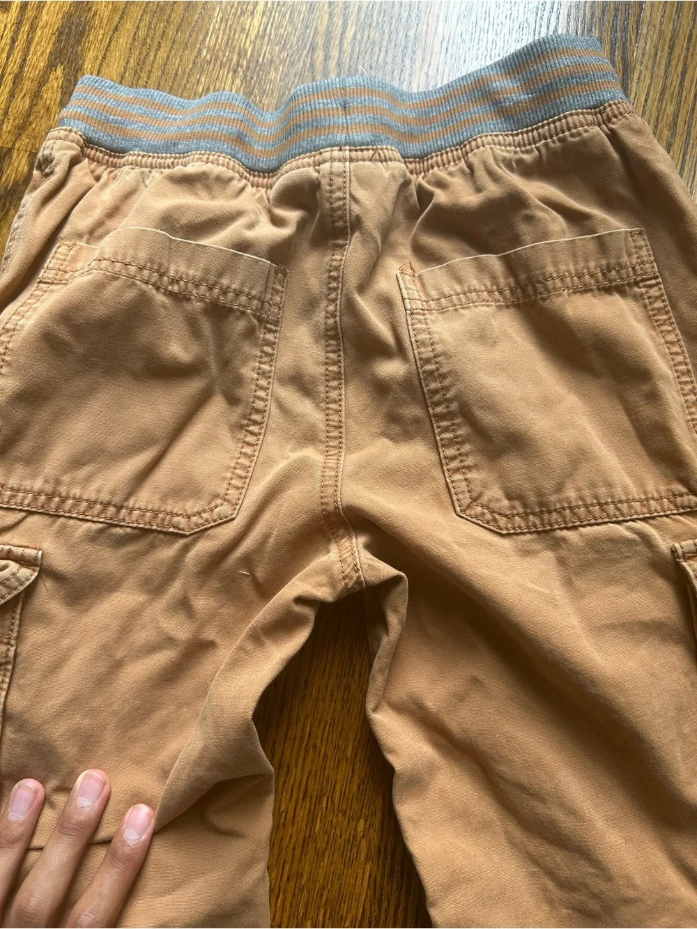 Hanna Andersson Kids Cargo Jeans in Light Brown